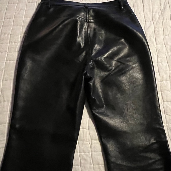 Wilfred vegan leather flared leg pants in black - Picture 3 of 4